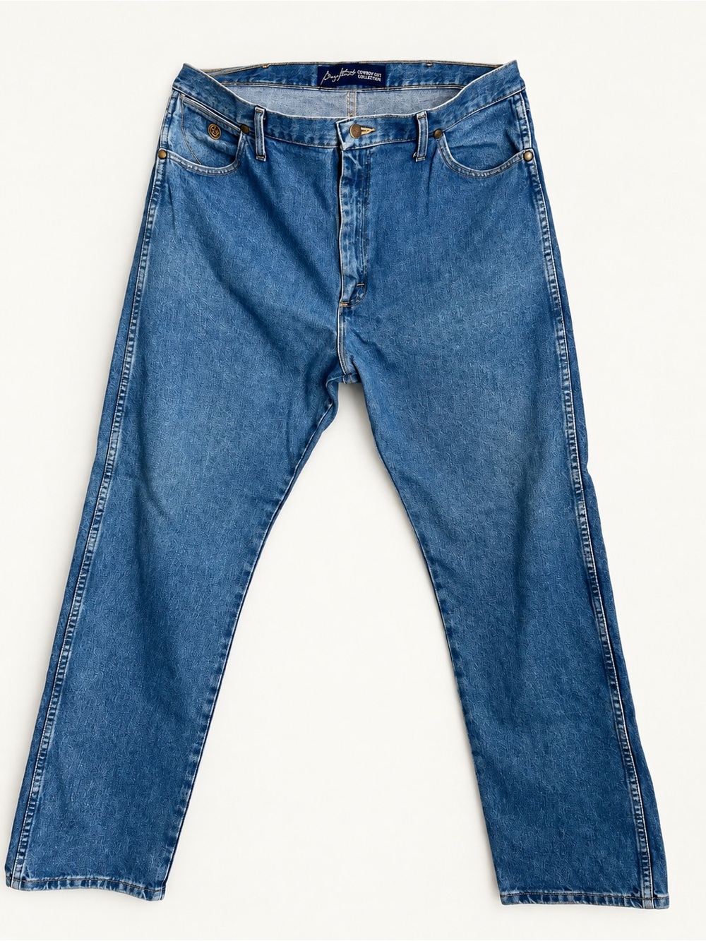 Wrangler Cowboy cut collection Men's Relaxed Fit Jeans in Classic Blue Denim